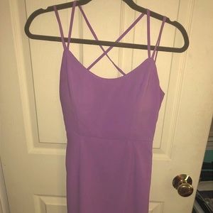 purple bodycon dress